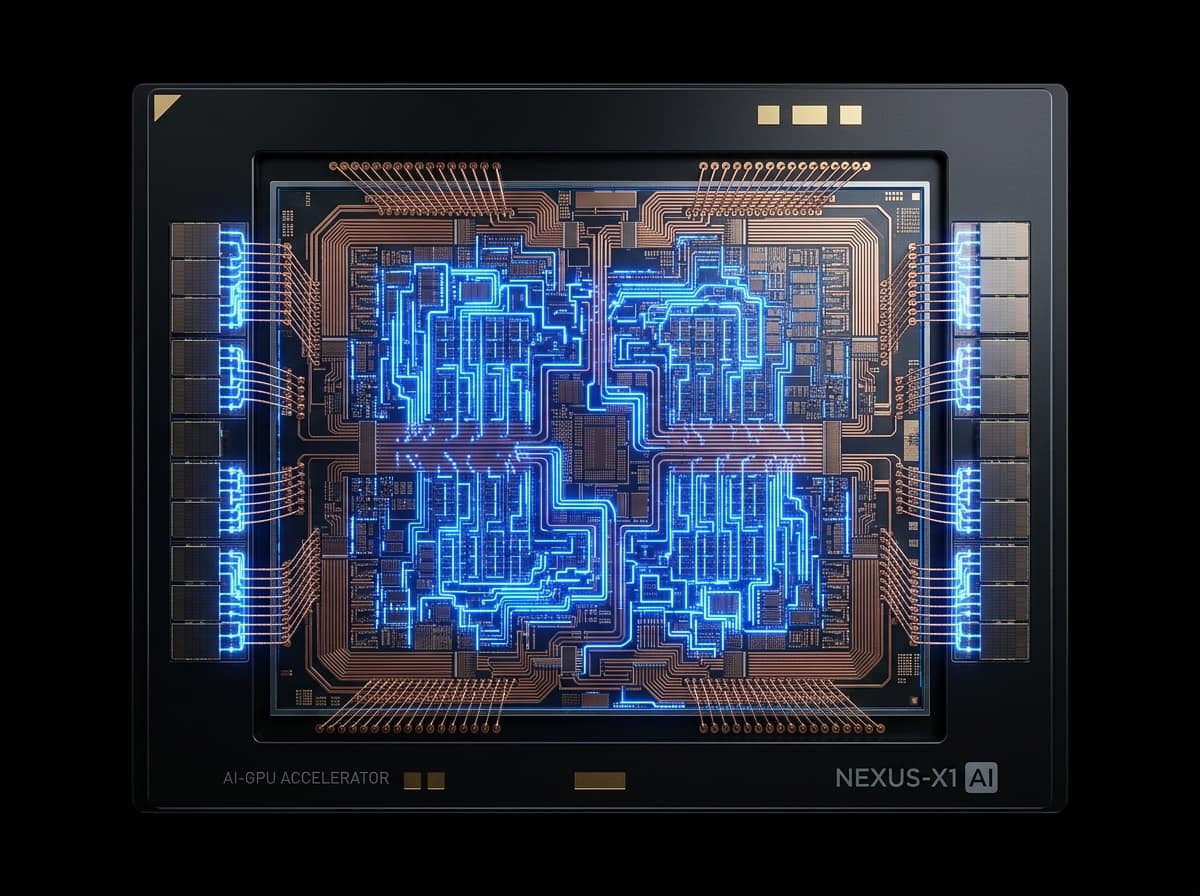 Stallion AI MPU compute die — 2nm GAAFET architecture with tensor execution units